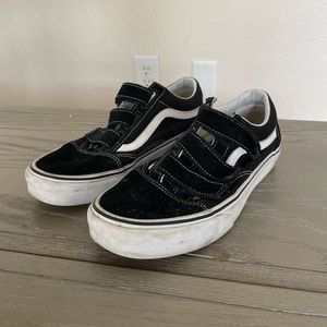 Black Velcro Vans